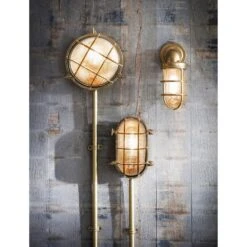Garden Trading Devonport Bulkhead Wall Light Brass -Best Home Decor Store LABR02 portrait 2 97565.1638469505