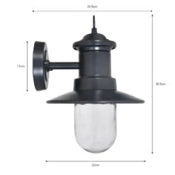Garden Trading Ships Outdoor Light In Carbon -Best Home Decor Store LACN27 02