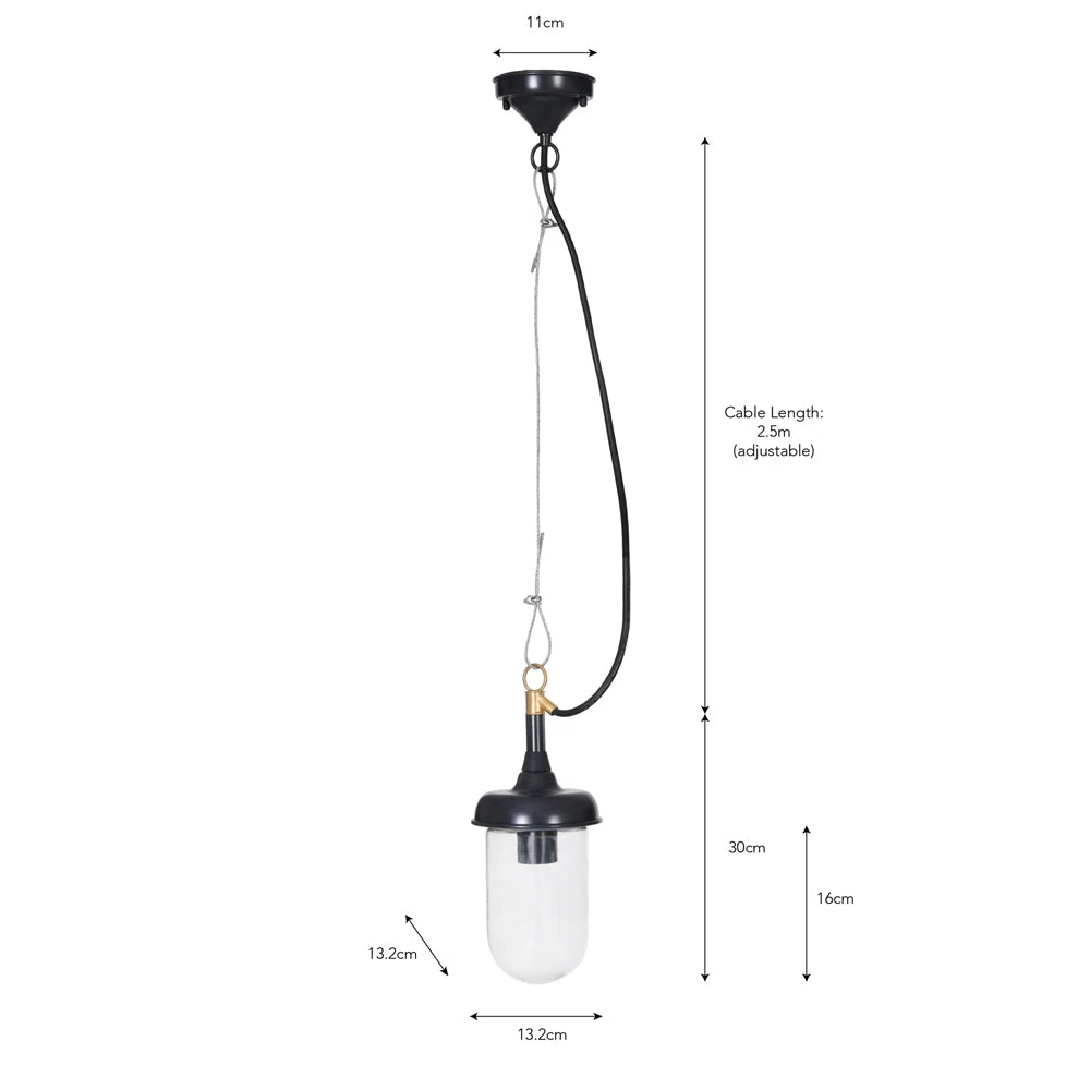 Garden Trading Harbour Outdoor Pendant In Carbon 4 Garden Trading Harbour Outdoor Pendant In Carbon - Image 4