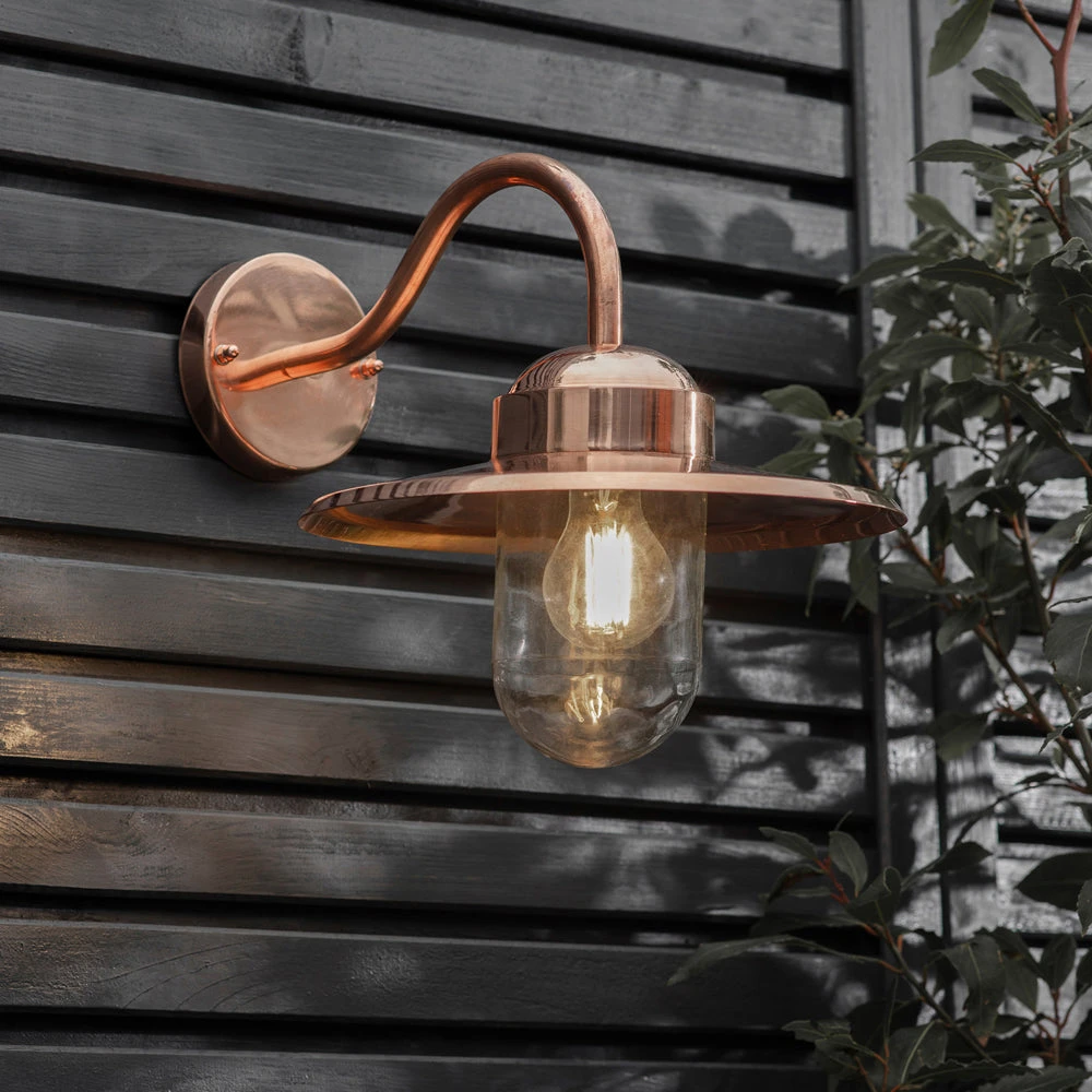 Garden Trading Howick Outdoor Wall Light In Raw Copper 2 Garden Trading Howick Outdoor Wall Light In Raw Copper - Image 2