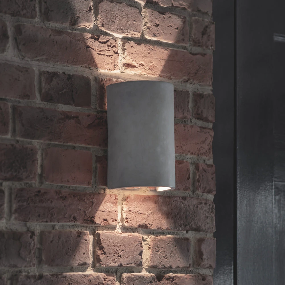 Garden Trading Kew Up & Down Outdoor Wall Light In Concrete 2 Garden Trading Kew Up & Down Outdoor Wall Light In Concrete - Image 2