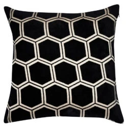 Malini Large Ivor Cushion In Black