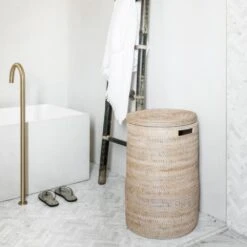 Must Living Flores Laundry Basket In Natural -Best Home Decor Store ML 20444240 3