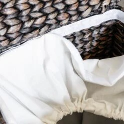 Must Living Palawan Laundry Basket In Black Wash -Best Home Decor Store ML 20890966 2