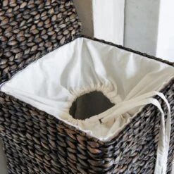 Must Living Palawan Laundry Basket In Black Wash -Best Home Decor Store ML 20890966 3