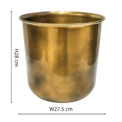 Ivyline Outdoor Hampton Antique Bronze Metal Planter 9 Ivyline Outdoor Hampton Antique Bronze Metal Planter -Best Home Decor Store OHABRMP34 08