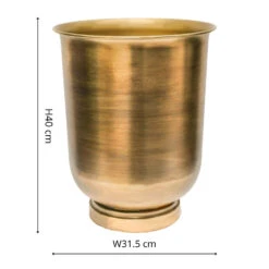 Ivyline Outdoor Hampton Antique Bronze Metal Urn -Best Home Decor Store OHABRMU22 09