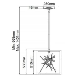 Quintiesse Styx LED Pendant -Best Home Decor Store QN STYX LED P BG 05