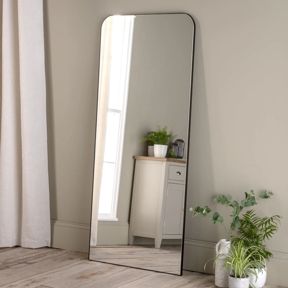 Olivia's Rome Leaner Mirror In Black 1 Olivia's Rome Leaner Mirror In Black