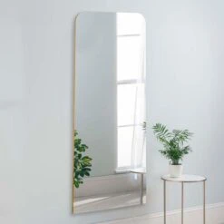 Olivia's Rada Full Length Mirror In Gold - 170x70cm
