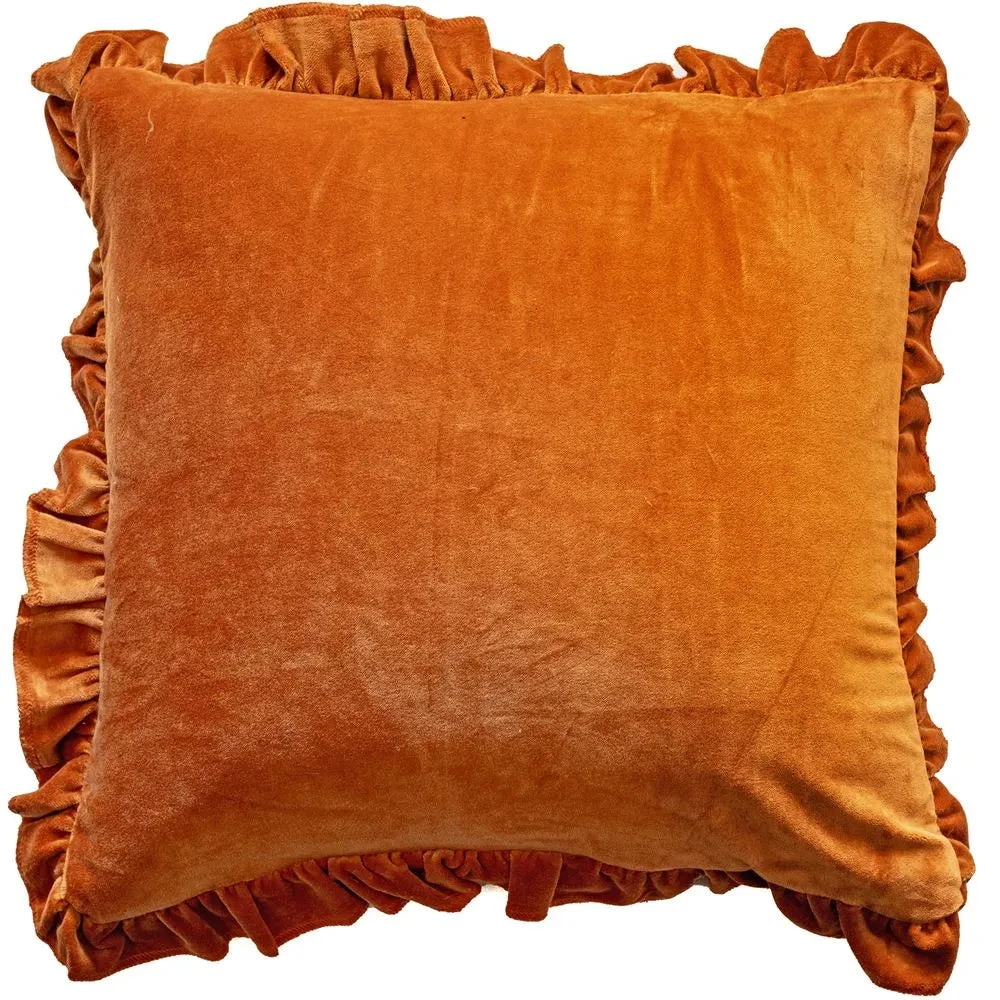 Malini Layla Cushion In Rust 1 Malini Layla Cushion In Rust