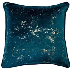 Malini Shimmer Cushion In Teal