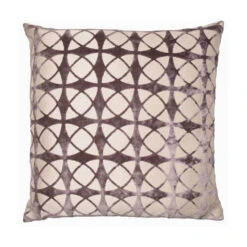 Malini Cut Velvet Spiral Cushion In Grey - 43 X 43cm