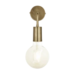 Industville Sleek Edison Wall Light - Brass