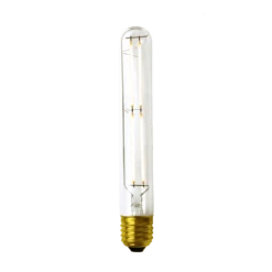 Industville Vintage LED Edison Bulb Old Filament Lamp - 7W E27 Cylinder T30 - Clear