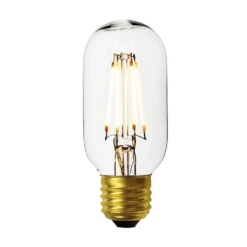 Industville Vintage LED Edison Bulb Old Filament Lamp - 7W E27 Tube T45 - Clear