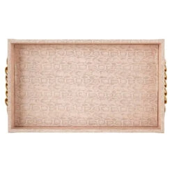 Richmond Interiors Rowen Tray In Pink -Best Home Decor Store TR 0022 4