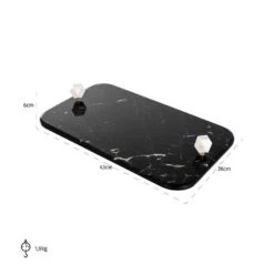 Richmond Interiors Yaya Tray In Black -Best Home Decor Store TR 0023 6