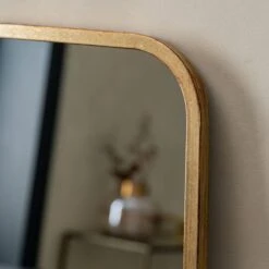 Gallery Interiors Kurva Leaner Mirror In Gold -Best Home Decor Store WALLDECOR MIRRORS 207409 2 medium
