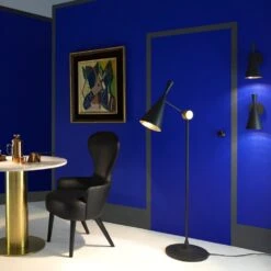 Tom Dixon Beat Floor Lamp Black -Best Home Decor Store WingbackDiningwithTubeandBeat 664e4c98 6f05 492b ae5a dbd1bf4a0303