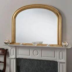 Olivia's Yidu Arched Wall Mirror In Gold