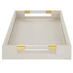 Uttermost Wessex White Shagreen Tray 9 Uttermost Wessex White Shagreen Tray -Best Home Decor Store acc 104370 18060 a2 side