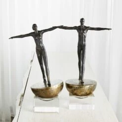Uttermost Black Label Woman Finding Balance Sculpture -Best Home Decor Store r17956 7