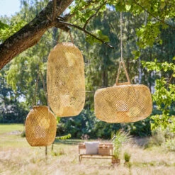 Bloomingville Outdoor Musu Bamboo Lantern With Glass In Natural -Best Home Decor Store up7z3gzphyjuotiptez4